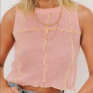VERGE GIRL knit pink top